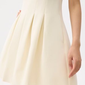 Square Neck Drop Waist Mini Dress - Image 5