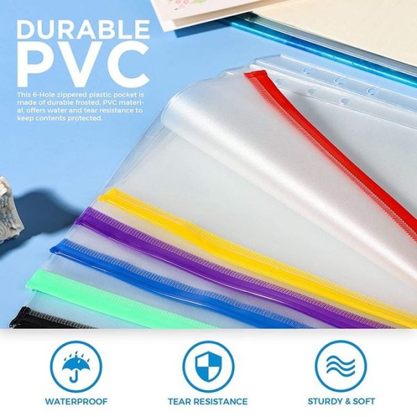 18pcs A6 Binder, Notebook Storage Bag, Cash Envelope Bag, File Folder Bag - Image 6