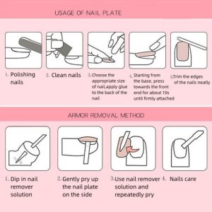 Mateamoda 24 PCS Wearing Nails Beauty Nail French Long Press On Nails - Image 2