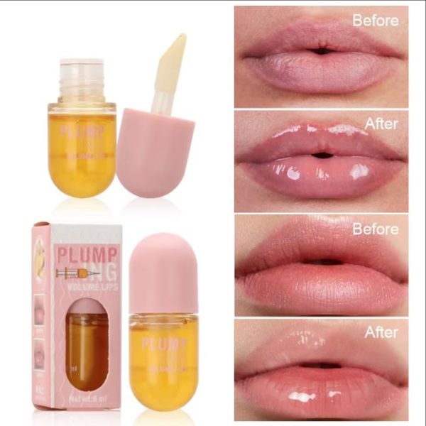 Long Lasting Lip Plumper Oil Instant Volumising Enhancer Lip Serum Collagen Volume Lipgloss