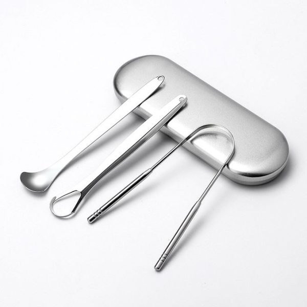 Tongue Cleaner Tongue Scraper Set (big Iron Box) - Image 2