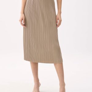 Pleated Column Midi Skirt - Image 3