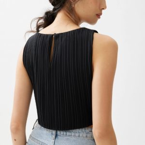 Boat Neck Crop Top - Image 2