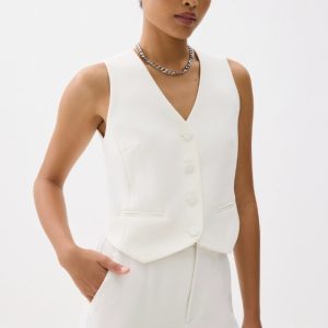 Relaxed V-neck Vest - Image 4