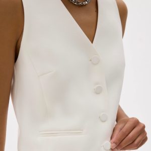 Relaxed V-neck Vest - Image 3