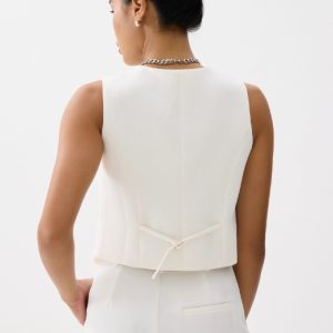 Relaxed V-neck Vest - Image 2