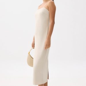 Straight Neck Slip Midi Dress - Image 3