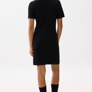 Collared Knit Shift Mini Dress - Image 2
