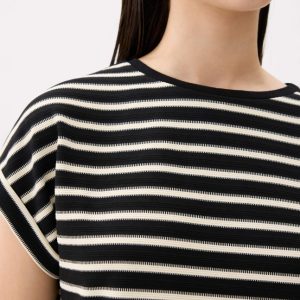Striped Jersey Shift Mini Dress - Image 3