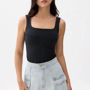 Denim High Waist A-line Shorts - Image 4