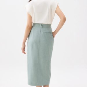 Tailored Column Midi Skirt - Image 3